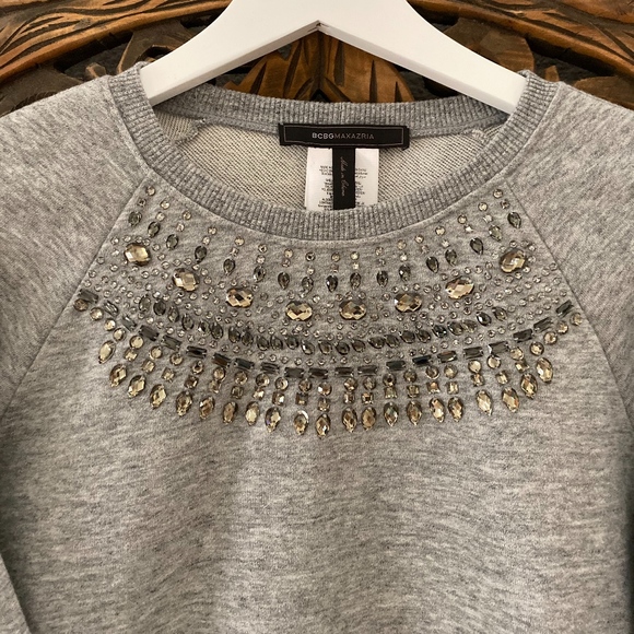 BCBG MAXAZRIA Asten Bead Embellished Sweater - Picture 2 of 8